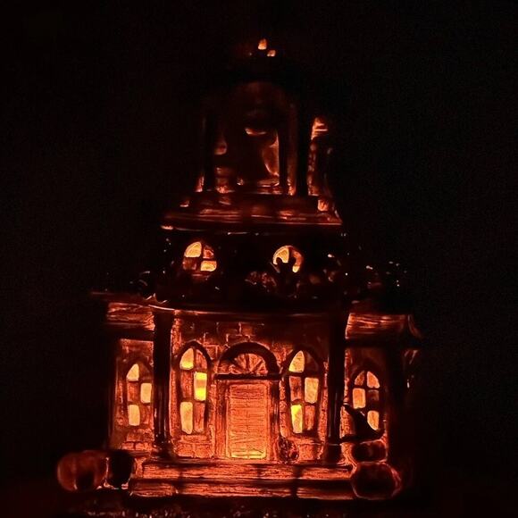 Halloween Haunted House LED Battery Lighted Ghosts Bats Creepy Pumpkins 16" NEW - Picture 9 of 15